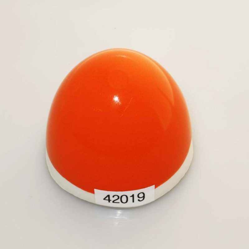 Stentøjsglasur Orange blank 42019 på Ler 1105